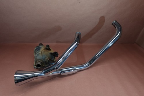 2002-2008 Kawasaki Vulcan 1600 VN1600 Exhaust Headers Chamber Collector Pipes