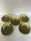 5 Vintage Shawnee Pottery King Corn  #91 Saucers Set Of 5