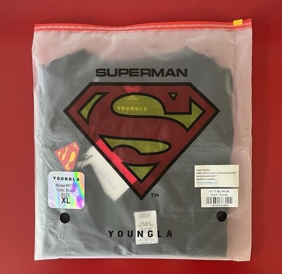 YoungLA 4117 Superman Compression Tee Shirt Black Schwarz Gr. XL NEU