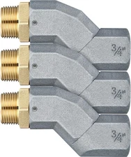 3 Pcs Fuel Hose Swivel Zinc Alloy 360 Rotating Connector for Fuel Transfer