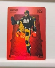 TJ Watt "Wattage" (Brawl) Red Battlefoil SSP - 2026 Bo Jackson Battle Arena 