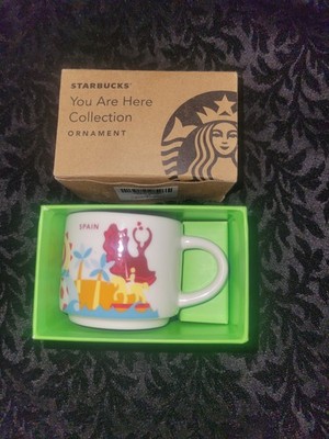 NEW Starbucks You Are Here Spain 2oz Demi Holiday Christmas Ornament
