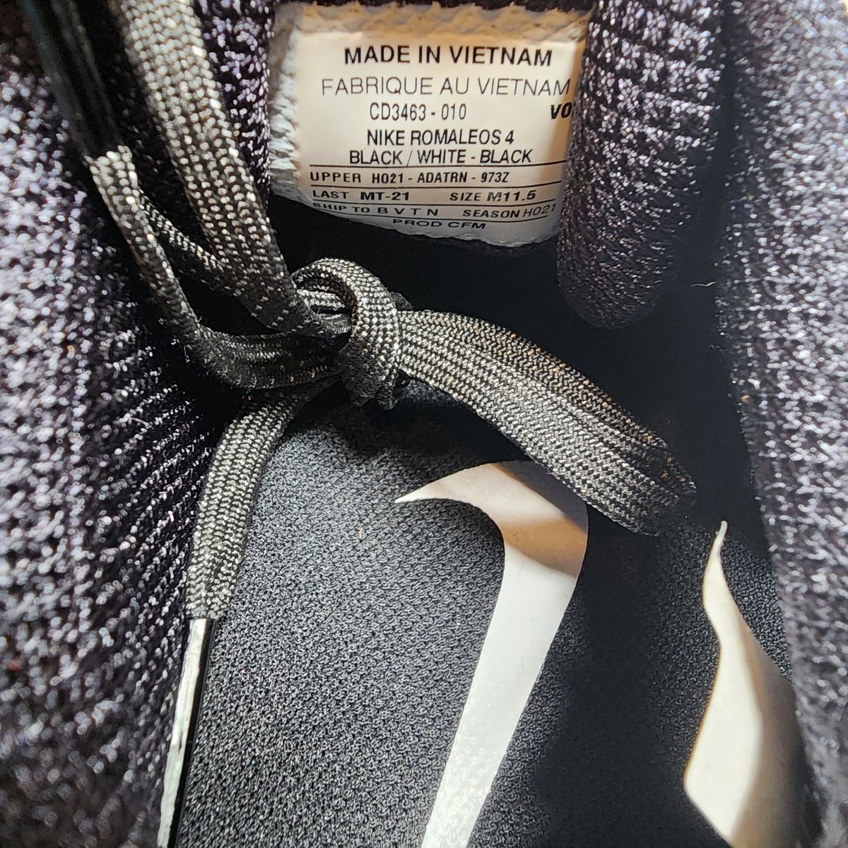 Nike Romaleos 4 Weightlifting Shoes Black/Gray Mens Size 11.5 New