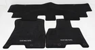 OEM 4pc Carpet Floor Mat Set For 7 Passenger Genesis GV80 T6F14-AC001-NNB Black