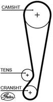 Gates 5664XS Zahnriemen Steuerriemen