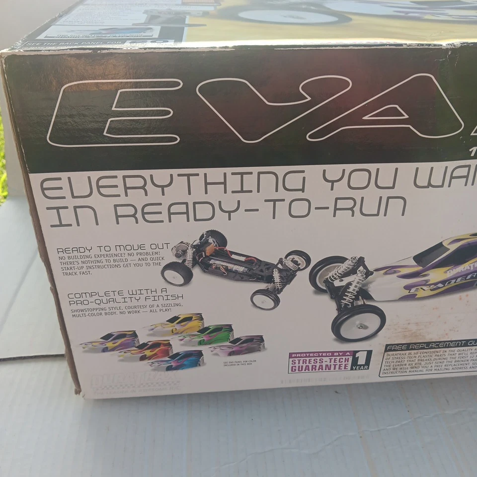 Vintage Duratrax Evader BX Buggy 1/10 RC Car OPEN BOX, NEVER USED, COMPLETE  - Image 4 of 4