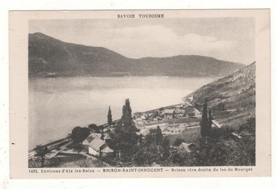 CPA 73 - BRISON-SAINT-INNOCENT: RECHTES UFER DES LAC DU BOURGET (SAVOYEN) GESCHRIEBEN