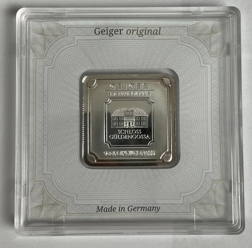 Geiger Edelmetalle 1 oz AG 999 Silver Bar Made in Germany SB1oz2