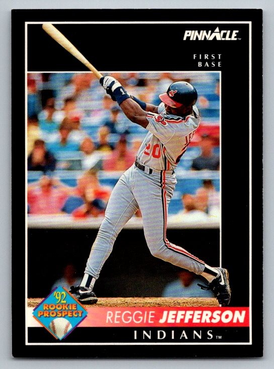 1992 Pinnacle Reggie Jefferson #476 Cleveland Indians