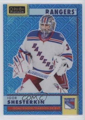 2022-23 O-Pee-Chee Platinum Retro Blue Traxx 167/199 Igor Shesterkin #R-10 0g4