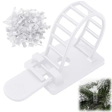 100 Pcs Christmas Garland Hanger for Mantle Christmas Garland Hooks Wreath Ti...