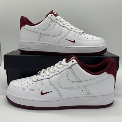 Nike Air Force 1 '07 LV8 White Team Red Sneakers HM9483-100 Mens Size BRAND NEW