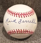 Rick Ferrell Signed Autographed American League Baseball Red Sox Browns HOF JSA