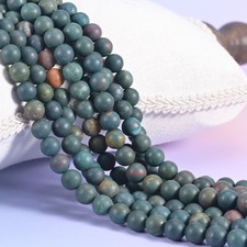 Oriental Jasper Matte Round Beads 4mm 6mm 8mm 10mm Jewelry Making 15 Inch Strand