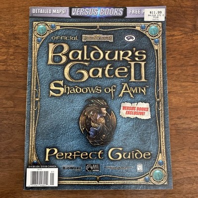 Baldur's Gate 2 Shadows of Amn Perfect Guide Strategy Guide W/ Poster
