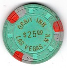 Orbit Inn $25 Casino Chip, Las Vegas NV — photo 1