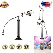 Deluxe Steel Balance Plane, Kinetic Art Toy, Desk Decor, Physics Science, Relax