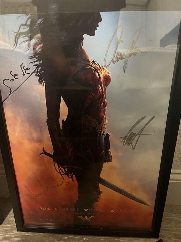 2016 SDCC Wonder Woman Autographed Signed 13x19 Poster - Check Description