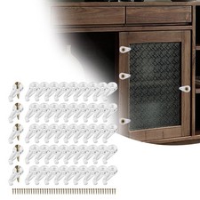 50x Glass Retainer Clips Glass Cabinet Clips for Screen