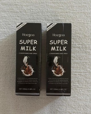 Hoegoa Super Milk Leave-In Hair Conditioning Spray 3.38oz (2 BOTTLES BUNDLE)