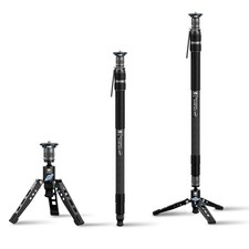 SIRUI SVM-165 Rapid Monopod for Cameras, 65 Carbon Fiber SVM-165, Black