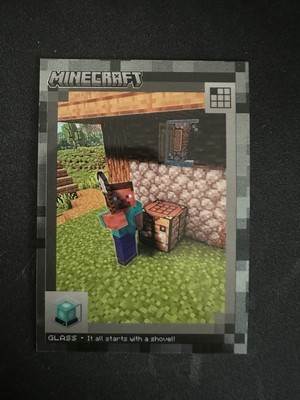 2024 Panini Minecraft - Glass No. 73 - Netherite Foil Crafting Chronicles #73