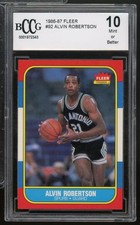 1986-87 Fleer #92 Alvin Robertson Rookie Card BGS BCCG 10 Mint+