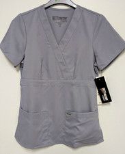 Barco Grey's Anatomy Scrub Top, Sz. XS, Color-Moonstruck Gray , NWT 
