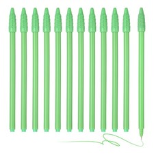 12Pcs Colored Gel Ink Pens, 0.5mm Leaf Green Gel Ink Ballpoint Pens, Leaf Green