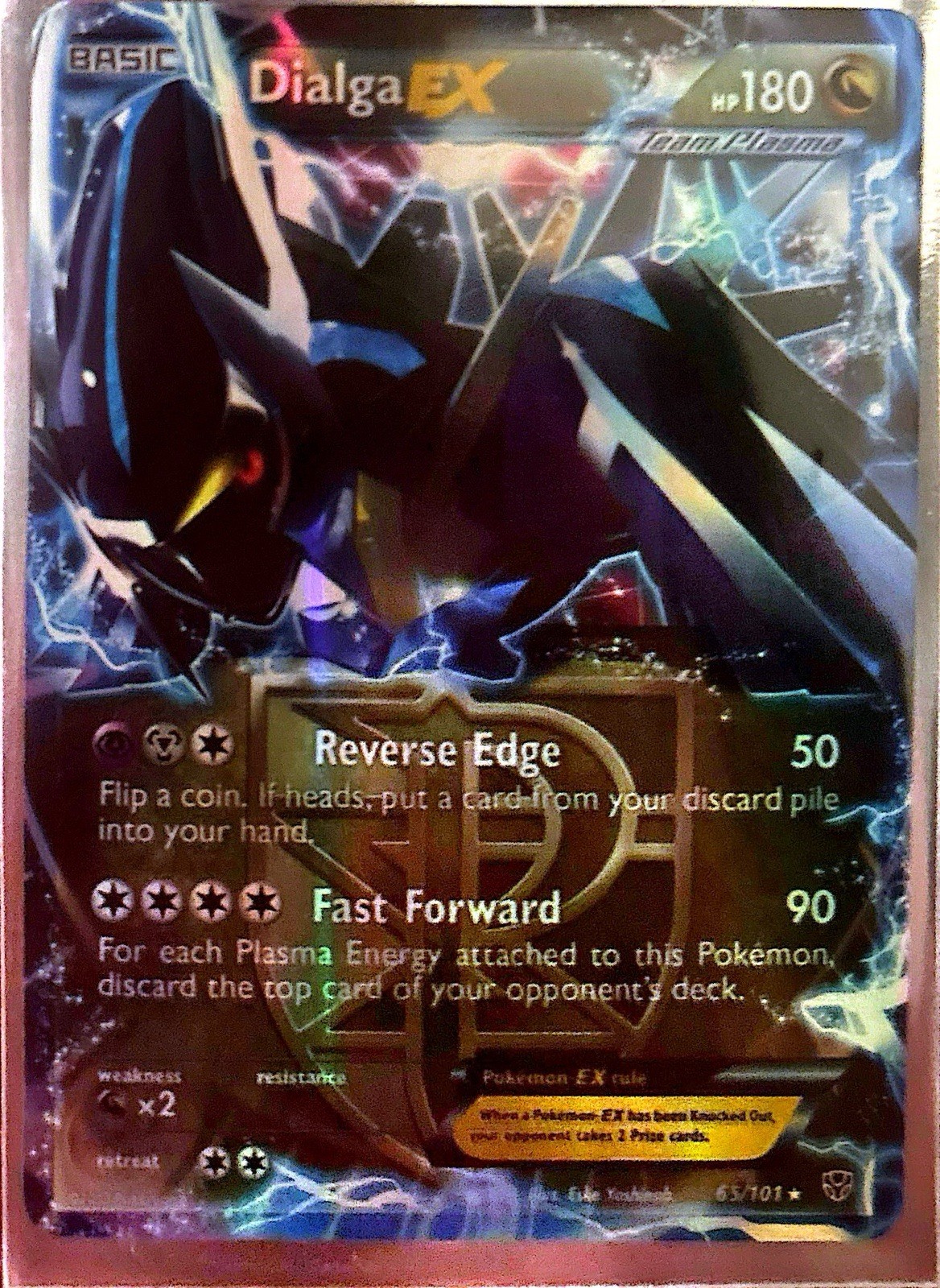 The Pokémon Company Dialga EX 65/101 Plasma Blast Team Plasma Holo UR EN 180