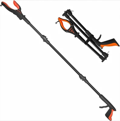 Kekoy 44'' Grabber Reacher Tool with Light, Extra Long Litter Pickers for Adults