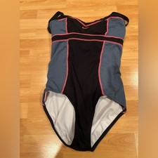 Nike Neon Pink , Black and Gray Swimsuit