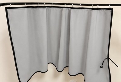 Freightliner Classic FLD Windshield Curtains. New. Grey