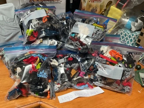 LEGO BIONICLE 50 +  RANDOM PARTS AND RANDOM MASKS LOT