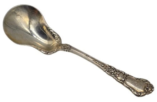 1898 Antique GORHAM Sterling Silver Sugar Spoon BARONIAL ~ OLD