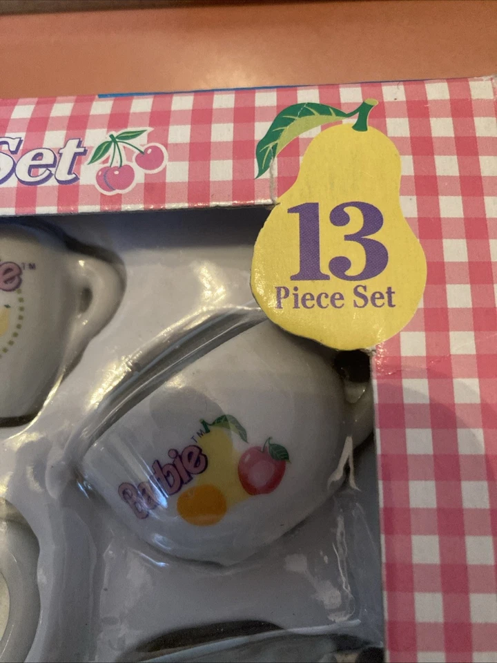 Barbie 13 piece China Tea Party Set Vintage 1994   - Image 4 of 4