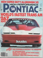 High Performance Pontiac Magazine February 1987-rd Test 87 Firebird Formula 350