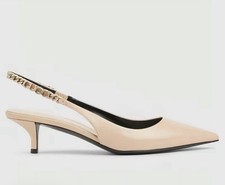 Gucci Leather Heels Kitten Slingback size 37.5