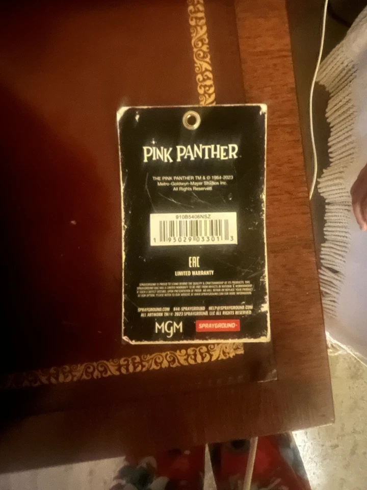 限量版粉色豹喷雾地面标签 — 第 2/4 张图片