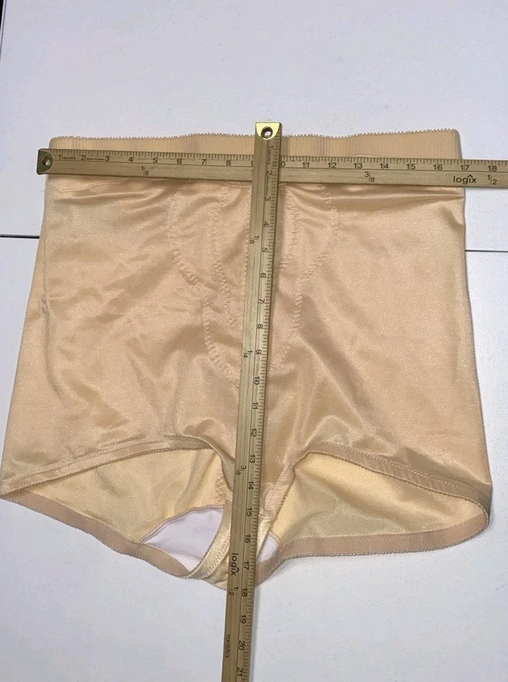 Rago Sz 8X Womens High Waist Shapewear Brown Nude Compression Slimming Butt Lift - Image 3 of 4