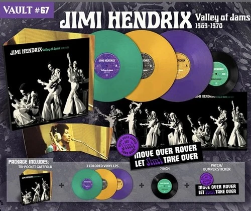 Jimi Hendrix Valley Of The Jams 1969-1970 Third Man Records Vault #67 3 LP’s +7”