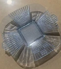 New ListingVintage Ice Blue Depression Glass Art Deco Square Serving Tray Plate 10.5