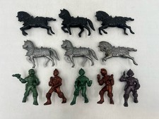 Ajax Spaceman Original Hard Plastic 1950s Astronaut Space Figures Horses