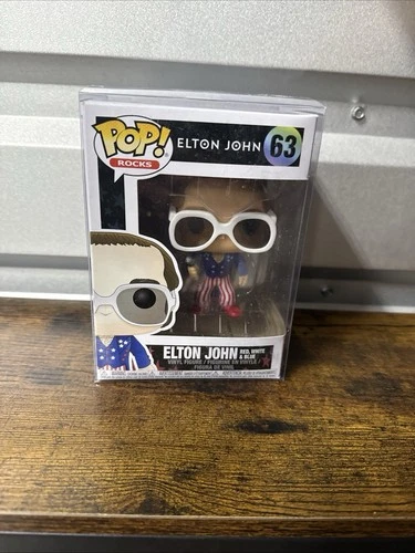 Funko Pop Rocks Sir Elton John Red White & Blue Vinyl Figure 63