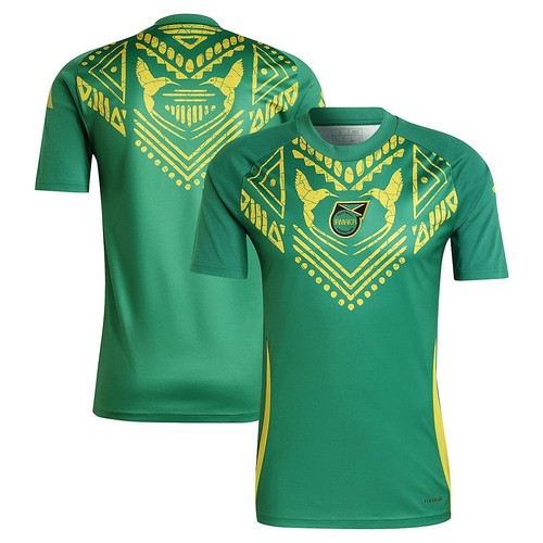 Adidas Jamaica Pre-Match Jersey Men's M IS5658 NWT Soccer Reggae Boys Bob Marley