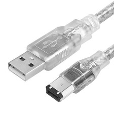 "Firewire to USB Adapter Cable 6-Pin IEEE 1394 Male to USB 2.0 Male Converter ..