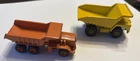 Vintage Autocar Mercury #508 Dump Truck Diecast Toy USA Orange & Hot Wheels 1979