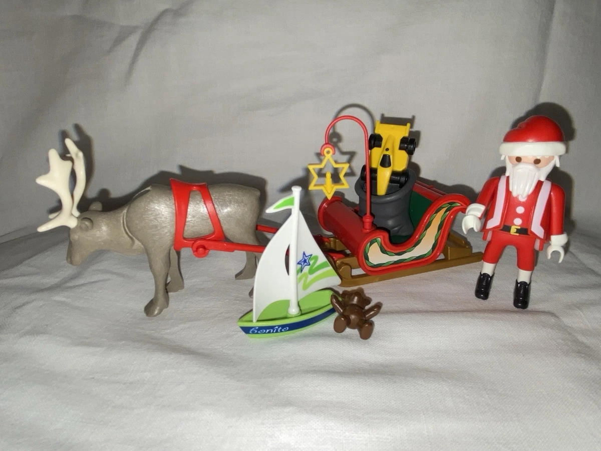 Figurines PLAYMOBIL Père Noël, Ange, Renne - Lot Calendrier De L'avent / Crèche Noël