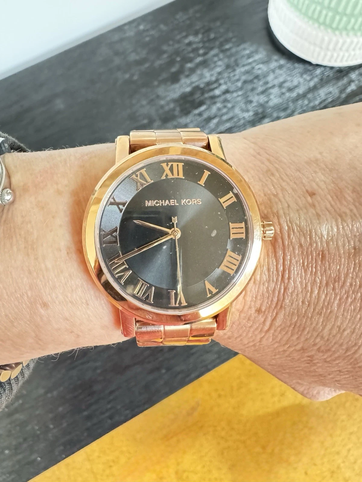 Orologio Michael Kors donna Norie tono oro rosa MK3585 nuovo con etichette