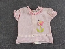 Vtg Retro 1970s Carters Size 4 Year Toddler Girls Snap Top Flower Pj Pajamas